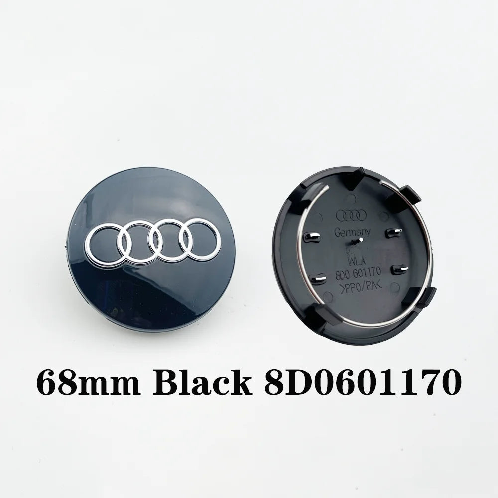4x Radnabenkappen Set 60mm-69mm Ersatz Felgenkappen für Fahrzeug Styling