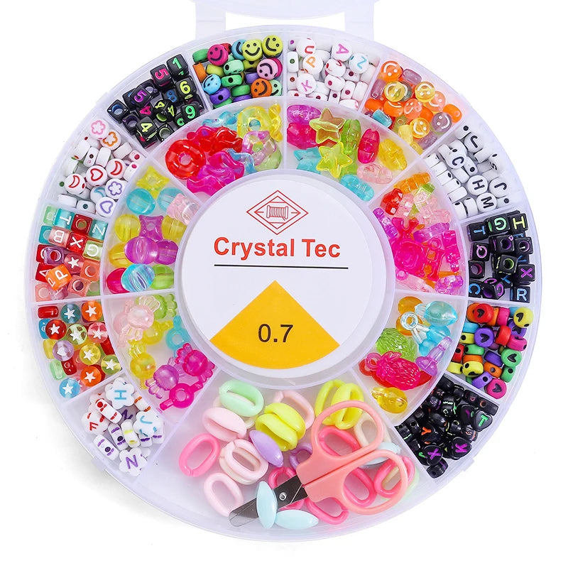 DIY Tonperlen Armband Set mit Buchstaben Alphabet Charms Schmuck basteln