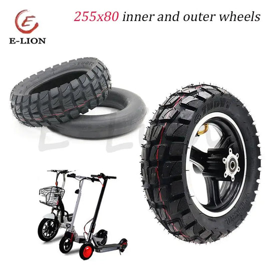 255x80 Aufblasbarer 10-Zoll Reifen mit Butylkautschuk-Material für E-Roller