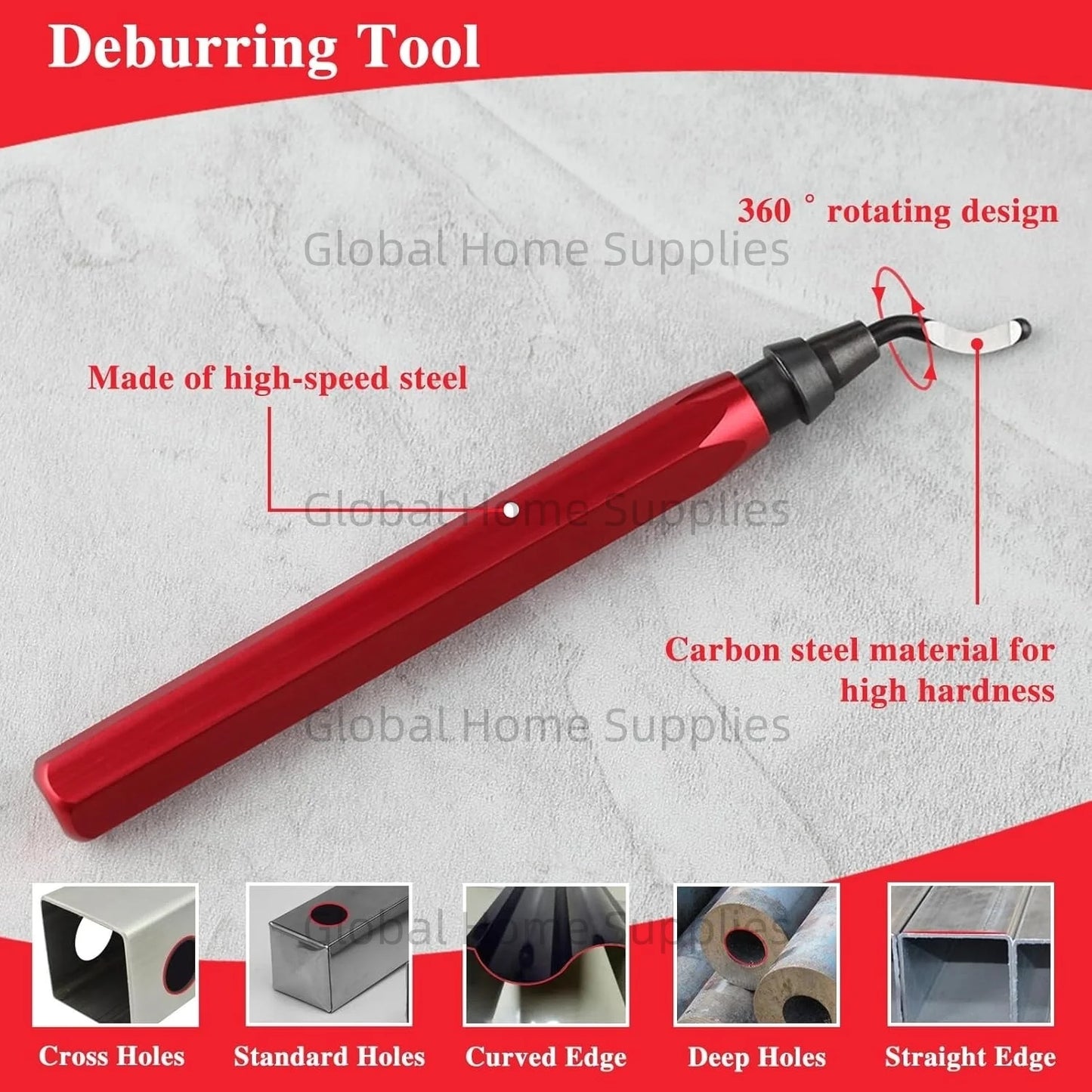 Entgratungswerkzeug Set RB1000 mit 1 oder 11 Schnellarbeitsstahl-Schwenkklingen