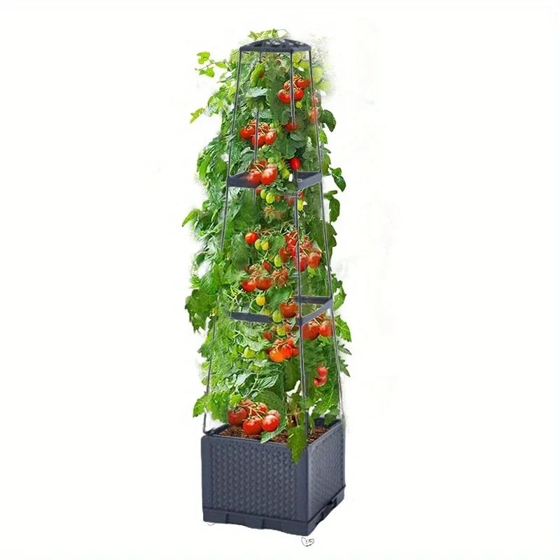 Vertikaler Pflanzturm Mehrschichtig für Balkon und Gemüseanbau