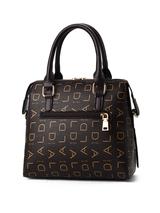 Modische Damen Schultertasche aus PU Leder mit großem Fassungsvermögen