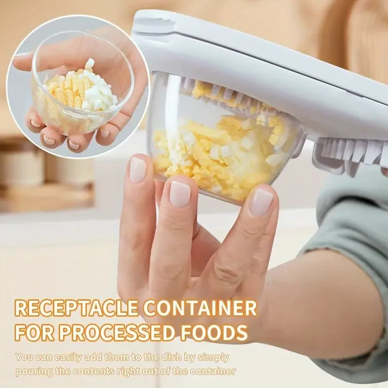 Handlicher Eier Schneider mit 3 Scheiben Modi für hart gekochte Eier