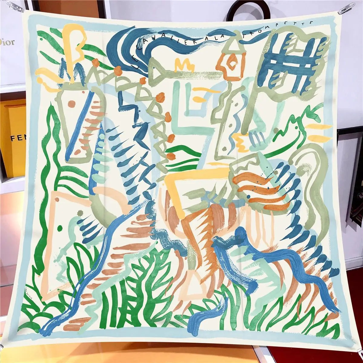 Stylisches bedrucktes Bandana Kopftuch Unisex vielseitig tragbar