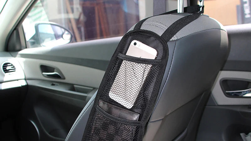 Universeller Seiten Organizer mit Netztasche und Reißverschluss für Auto