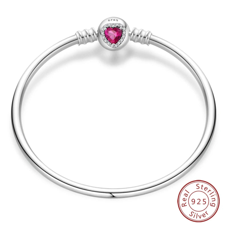 Armband Silber 925 mit Stern Mond Sonne und Grünem Zirkon Charm