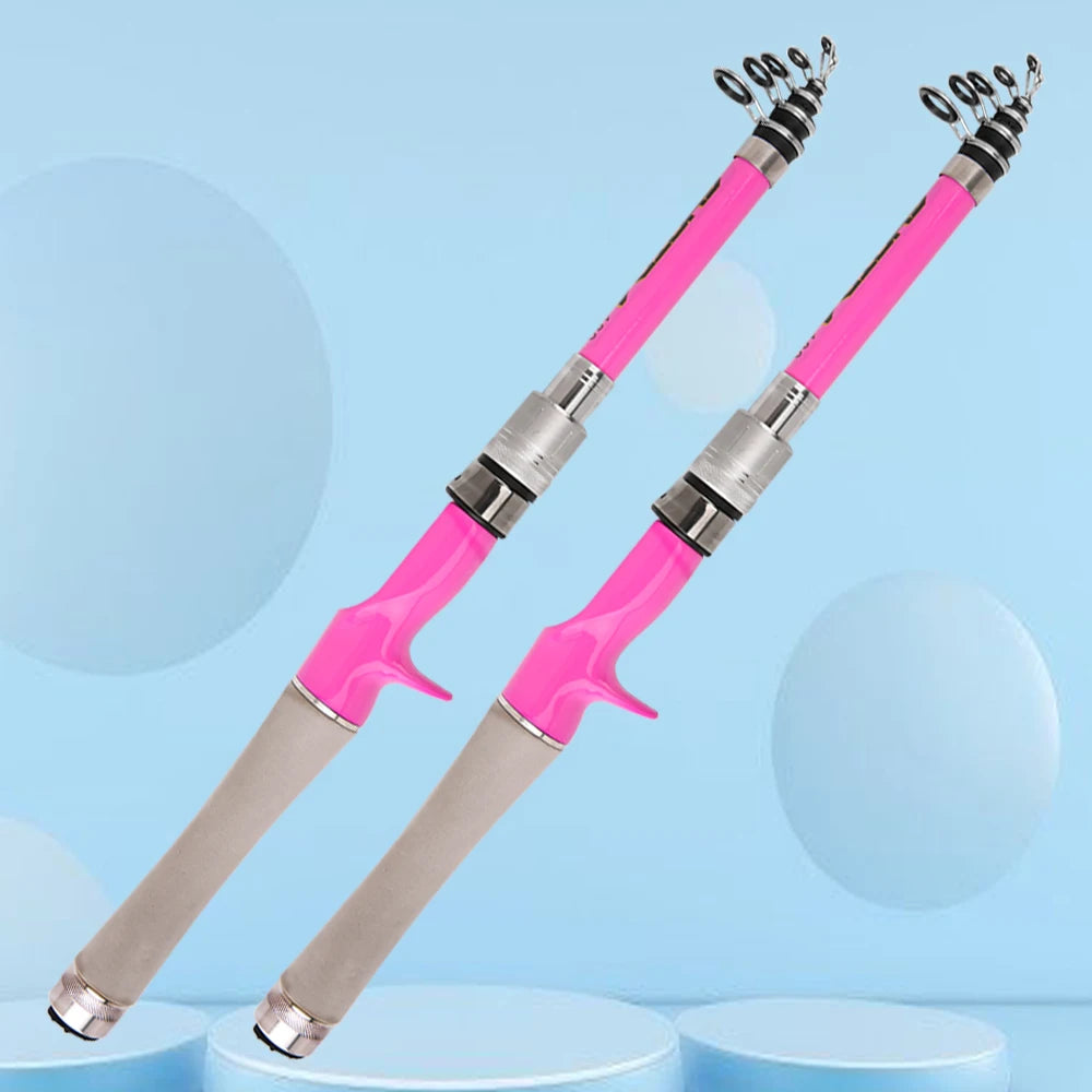 Carbonfaser Köder Stange Teleskop 1,5-2,4m Ultra leicht für Fluss Meer