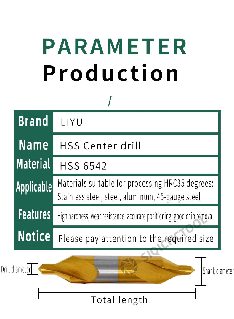HSS Zentrierbohrer-Set 6-tlg. für präzise Metallbohrungen (1,0-5,0mm)