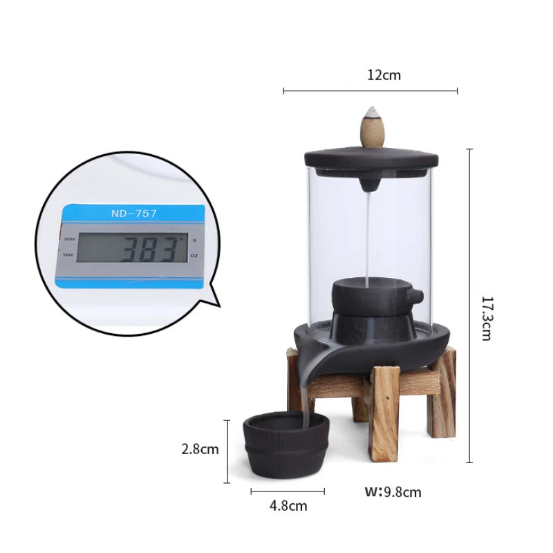 Winddichter Keramik Räuchergefäß für friedliche Heimdekoration