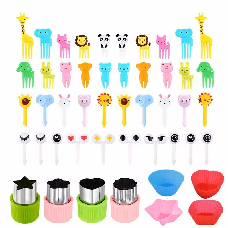 Niedliche Mini Lebensmittel-Picks für Kinder Bento Lunchbox Zubehör