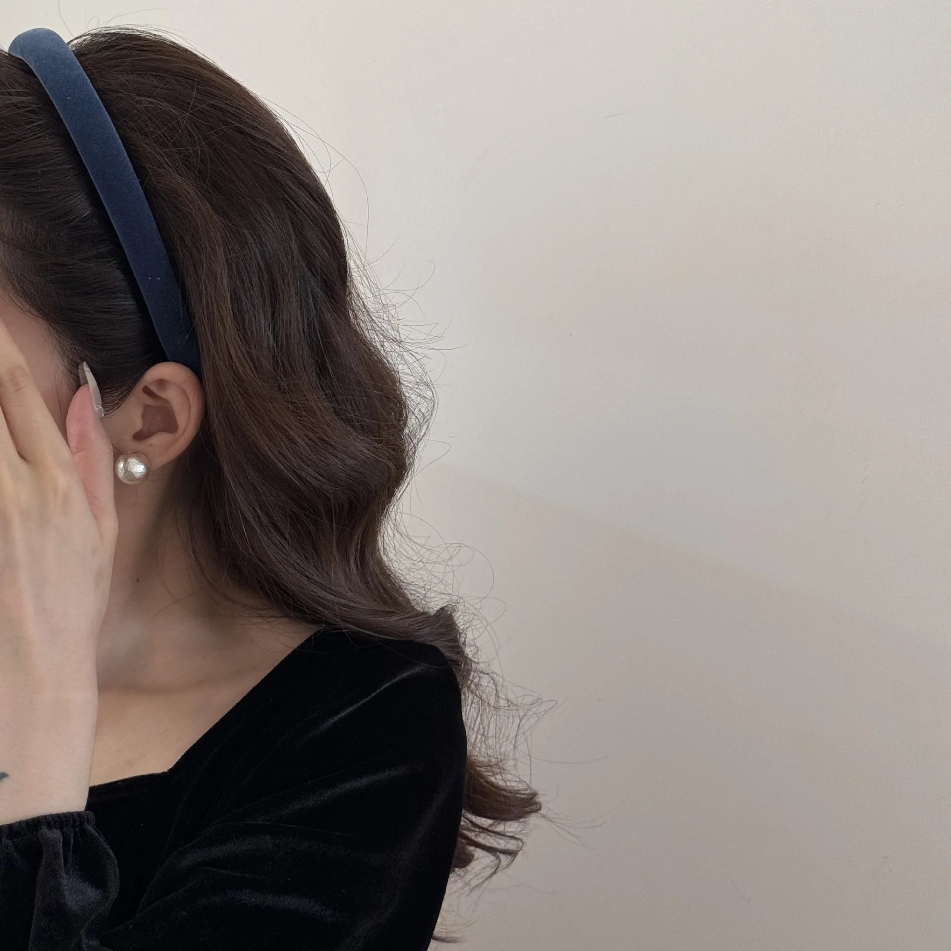 Elegante Damen Stirnbänder aus Samt mit rutschfester Passform-Yabubestshop