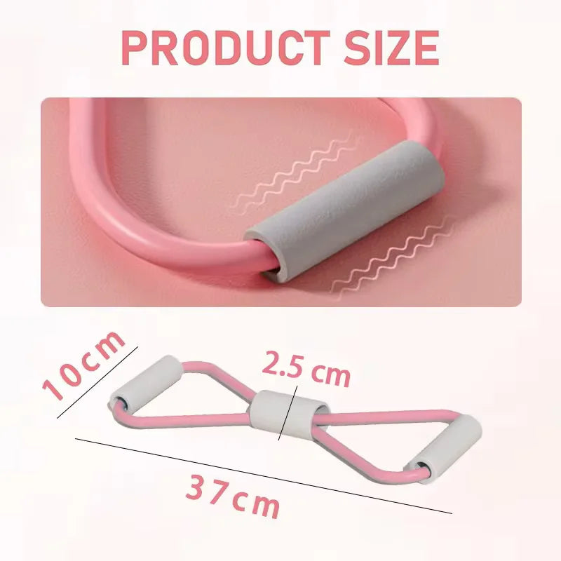 Elastisches 8 Form Fitnessband für Schulter Brust Workout Training