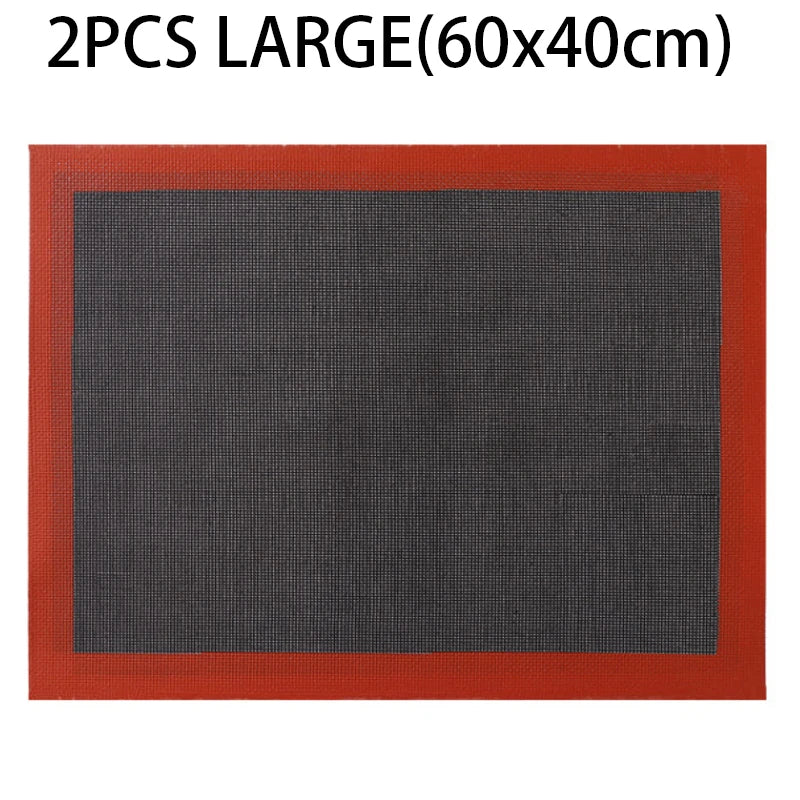 Perforierte antihaftbeschichtete Silikon Backmatte 40x30 cm