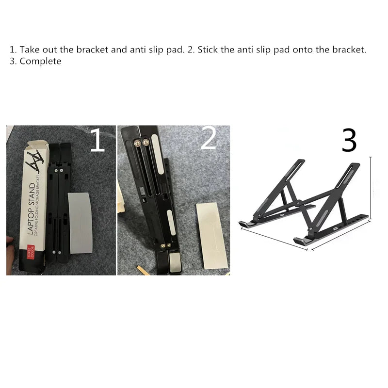 Faltbarer Laptop Ständer – Ergonomische Notebook Tablet Halterung mit Kühlung