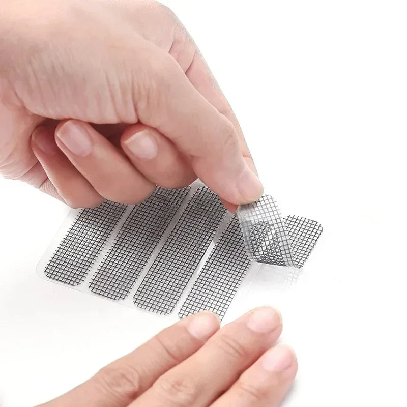 Fenster Reparatur Aufkleber mit Anti Moskito Netz 5 bis 20 Stück