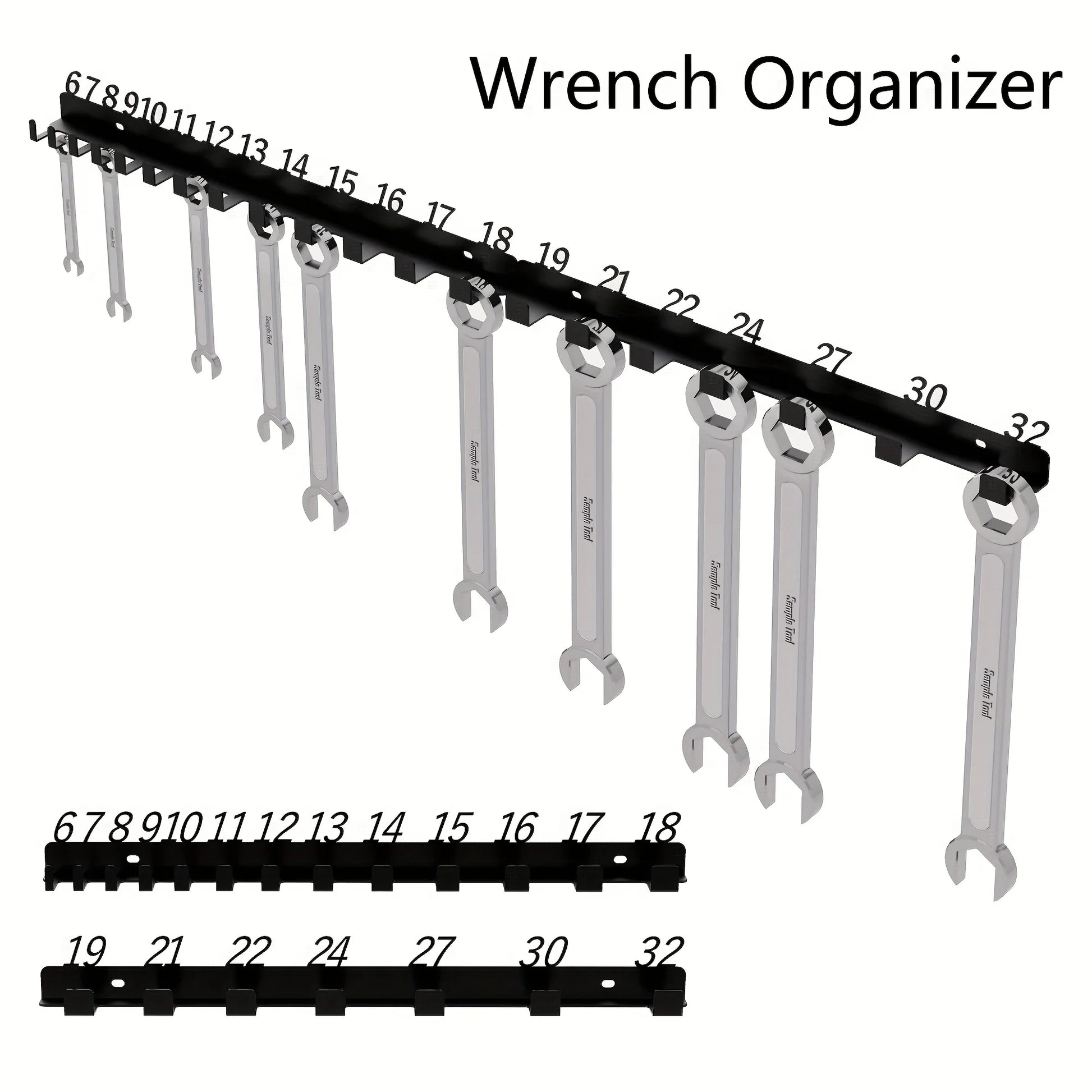 Robuster wandmontierter Schrauben Organizer aus Metall