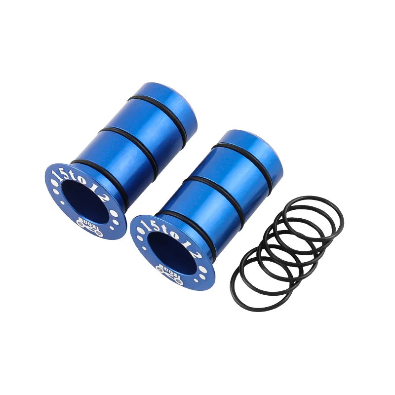 Fahrrad Nabenadapter 15mm auf 12mm für Vorderrad Steckachse Umbau