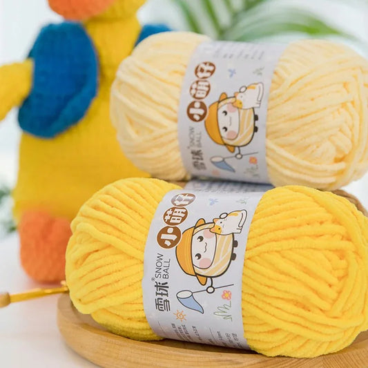 Weiches dickes Chenille Strickgarn 50g für DIY Schal Mütze Pullover