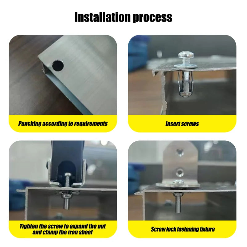 4er Set M4 M5 M6 M8 Blütenblattmuttern Schrauben Kfz Nummernschild Befestigung
