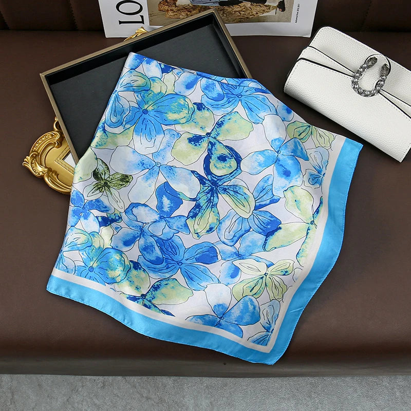 Modischer 70 x 70 cm Damenschal mit Paisley-Druck-Yabubest - Home & More