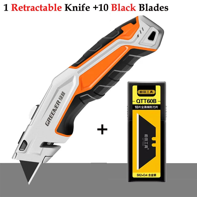 Multifunktionales Faltmesser aus Zinklegierung für präzises Schneiden