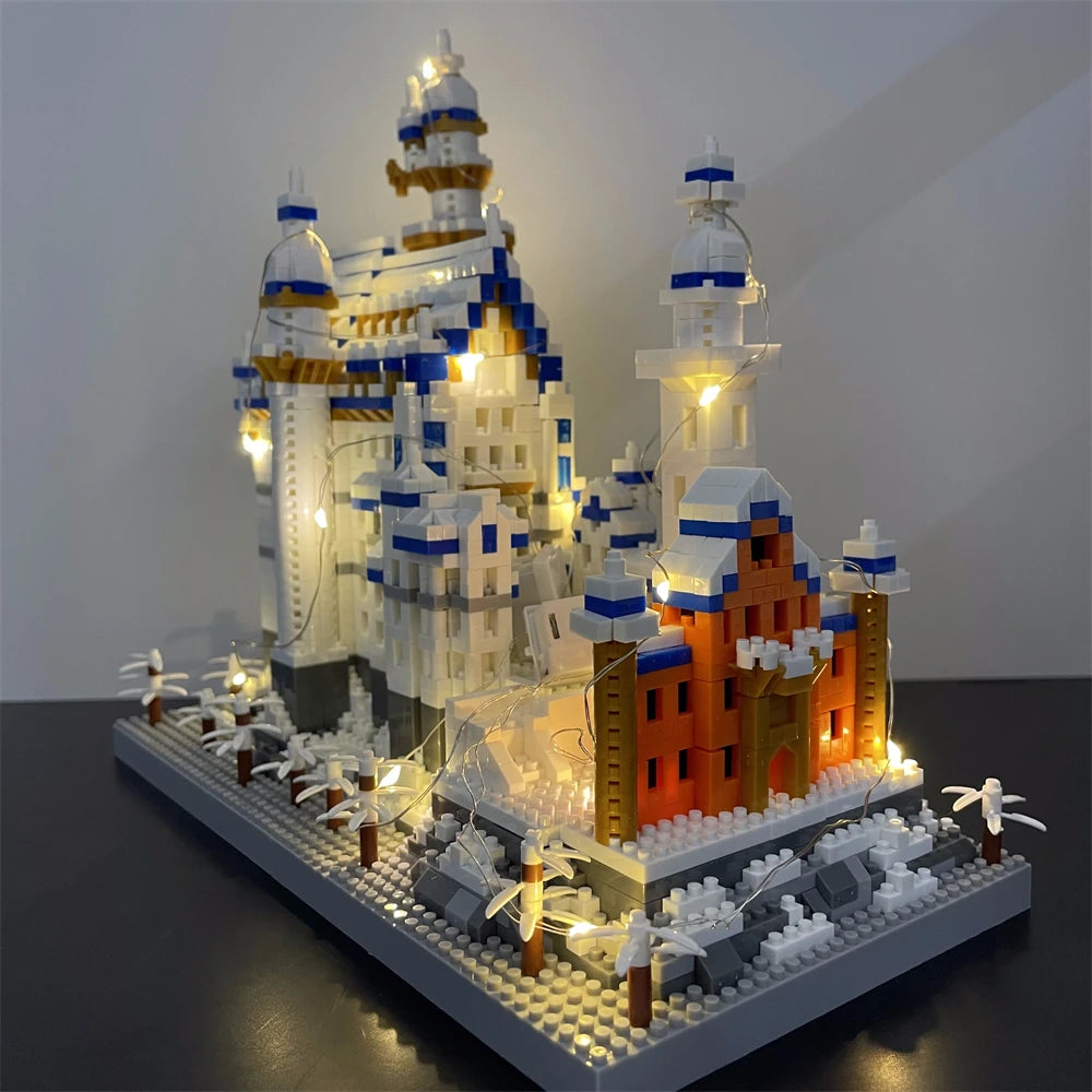 Mikro Mini Bausteine Spielzeug Eiffelturm mit LED Beleuchtung und Anleitung-Yabubest - Home & More