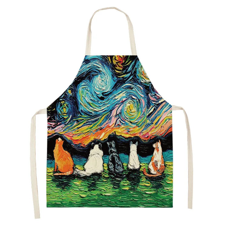 Hochwertige Baumwoll-Leinen Schürze für Reinigung und Haushalt