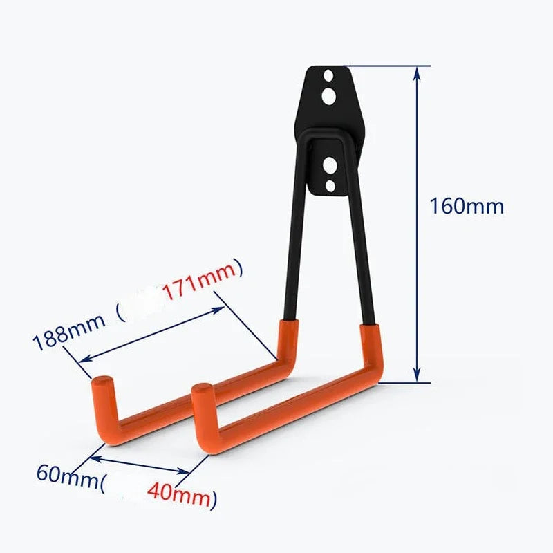 Metallhaken zur Wandmontage für sichere Aufbewahrung in Garage und Garten