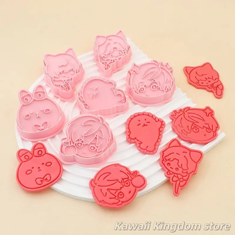 Keksform mit Anime Rändelwerkzeug für kreative Kekse