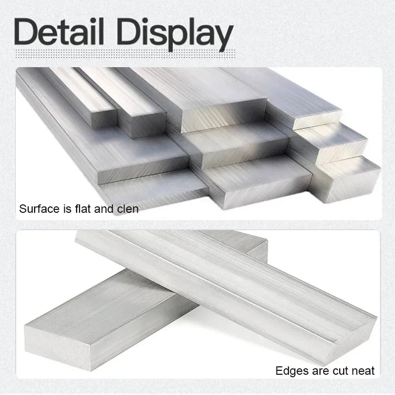 6061 Aluminium Flachstange 250 mm solide rechteckige Metallplatte