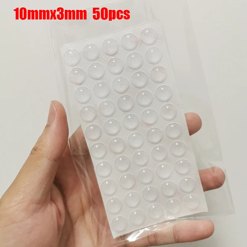 Selbstklebende rutschfeste Stoßstangen aus transparentem Silikon Puffer