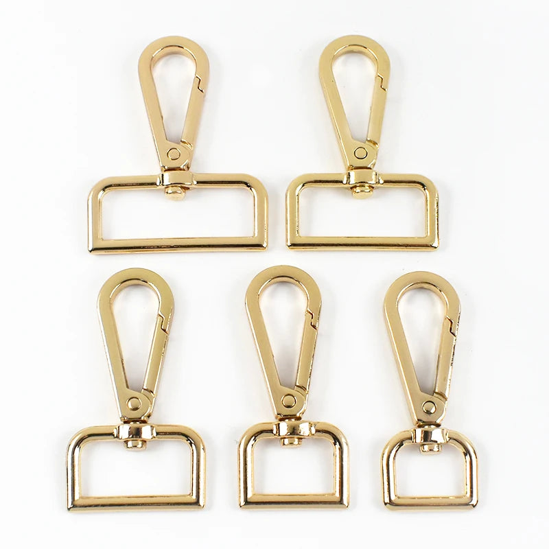 Metall Karabiner Schnallen Set 20-50mm für Tasche Gurt DIY drehbarer Clip