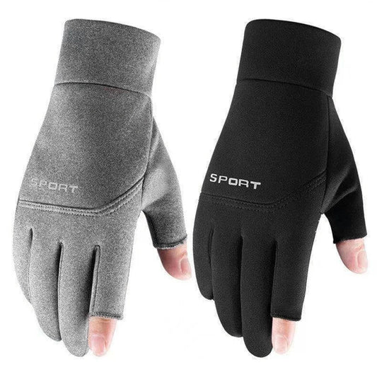 Fingerlose Winter Fahrradhandschuhe mit Touchscreen und rutschfestem Griff-Yabubest - Home & More