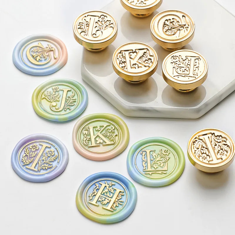 Retro Siegelwachs Set mit Metallstempel für Scrapbooking und Hochzeit