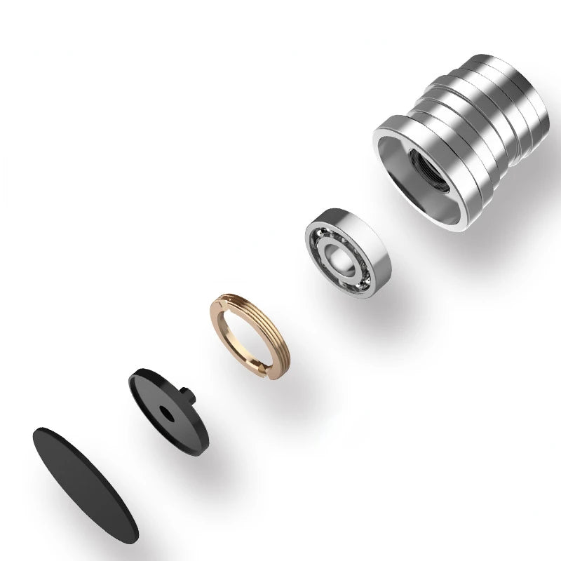 Hochwertiger Edelstahl Kreisel für Stressabbau und Schreibtischspiel