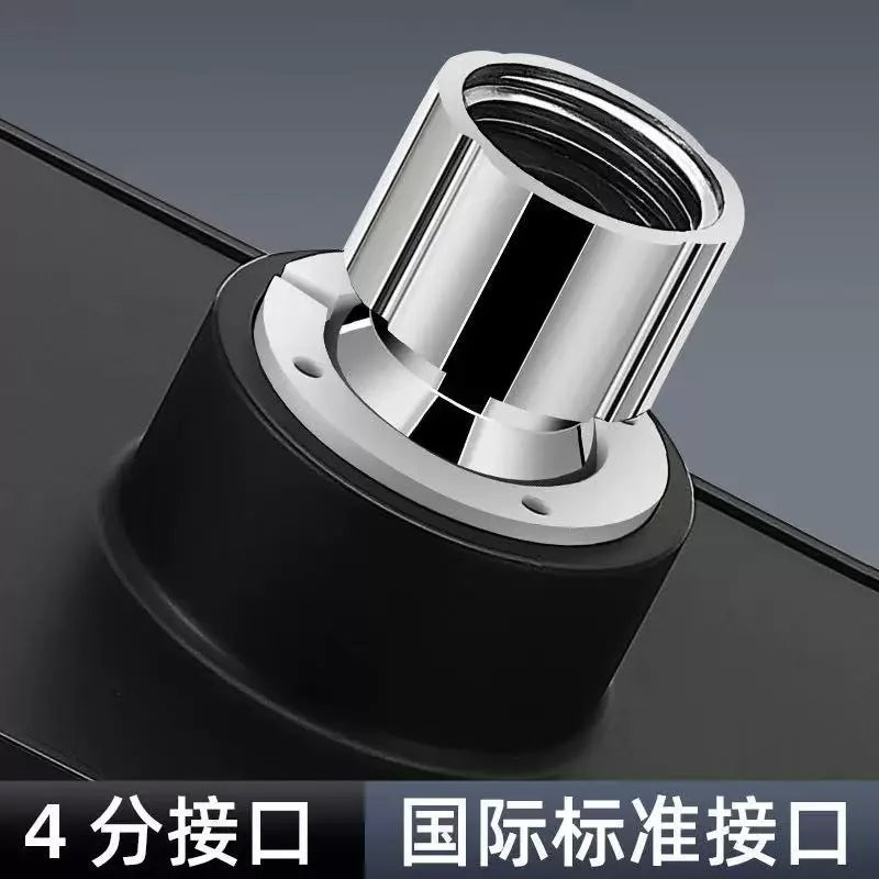 Silber Schwarz Regenduschkopf 10 Deckenmontage ABS Wasser sparend