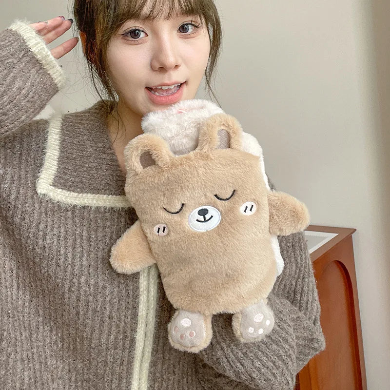 Plüsch Wärmflasche Kawaii Wärmbeutel für Hand Füße Periodenschmerzen