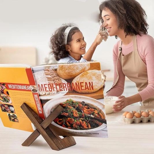 Holz Rezept- und Buchhalter für Küche und Esszimmer