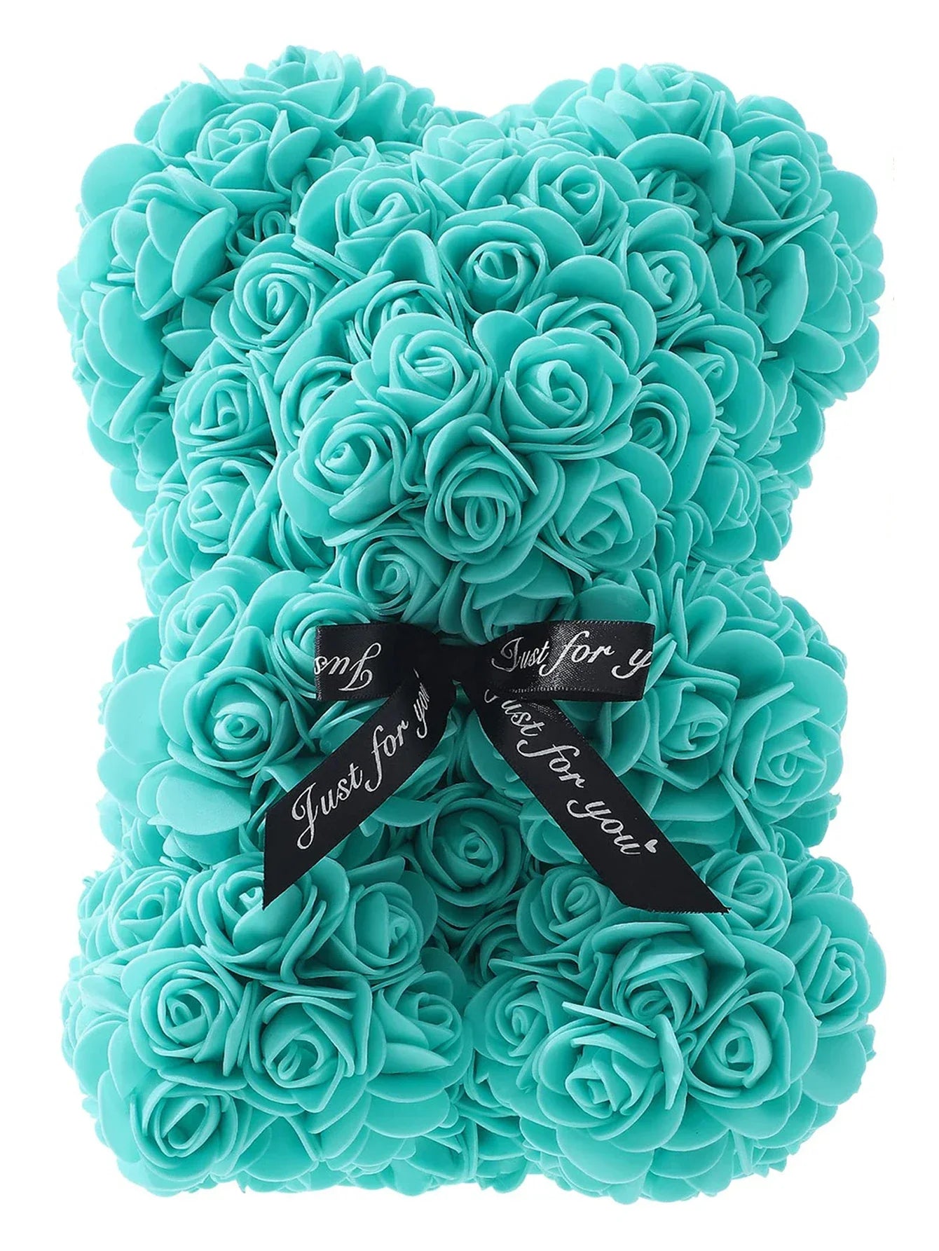 Ewige Rose Teddybär 25m Künstliche Blumen Geschenk und Dekoration-Yabubest - Home & More