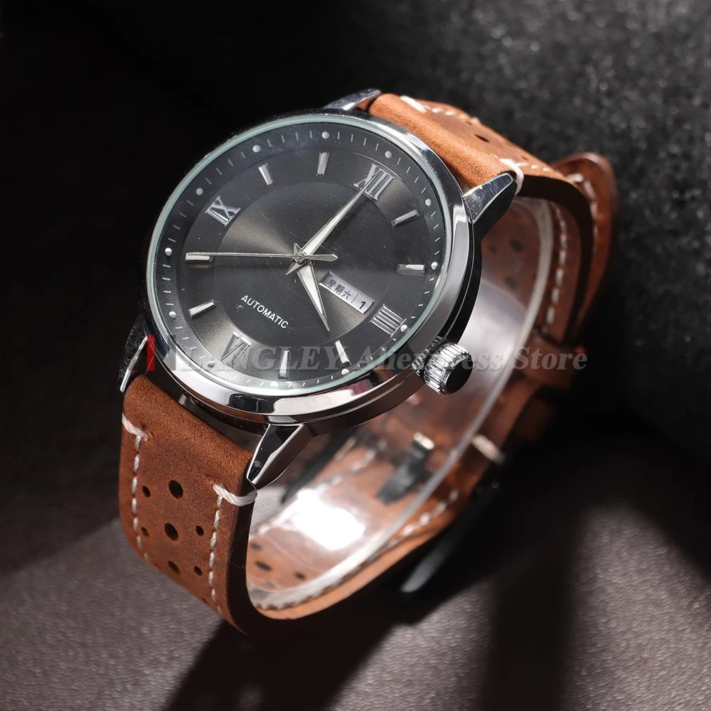 Vintage handgefertigtes Uhrenarmband aus Leder in 18 bis 24 Milli