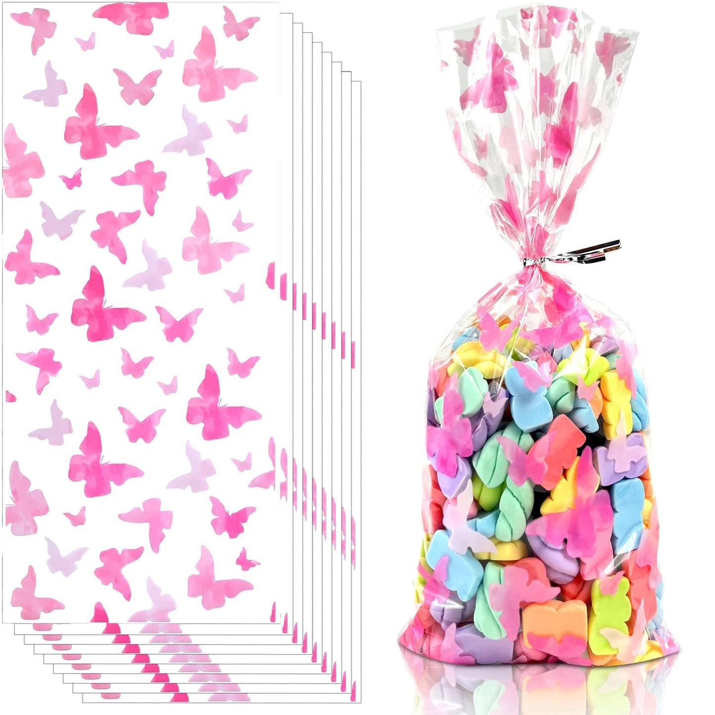 Robuste Geschenkbeutel mit Bändern für Süßigkeiten und Präsente