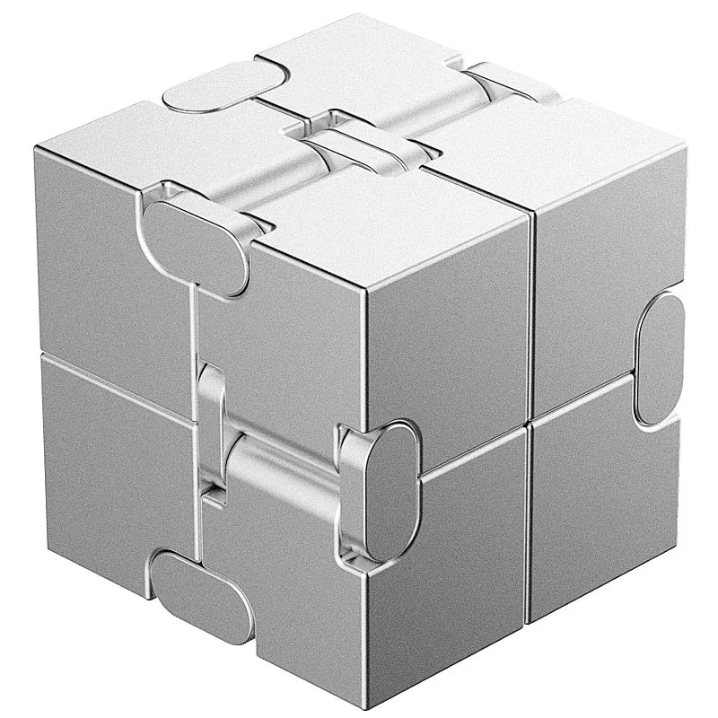 Tragbarer Metall Magic Cube Dekompressionsspielzeug für Kinder Erwachsene
