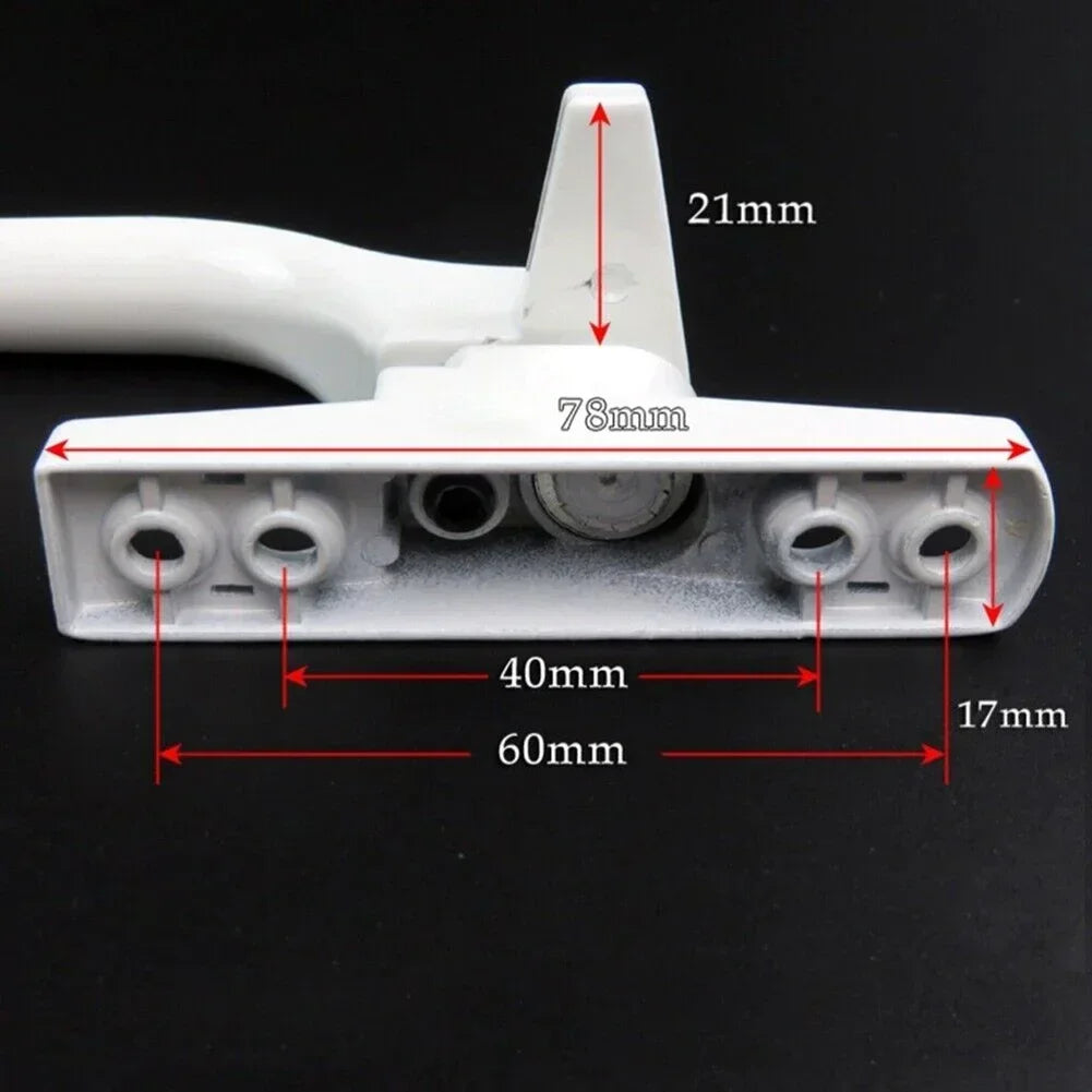 Aluminium Fenstergriff 7mm Flach Universal Extern Links Rechts Handgriff