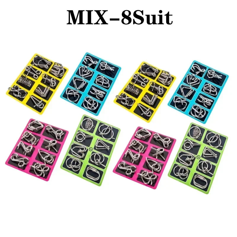 Metallisches Ringpuzzle zur Förderung des logischen Denkens