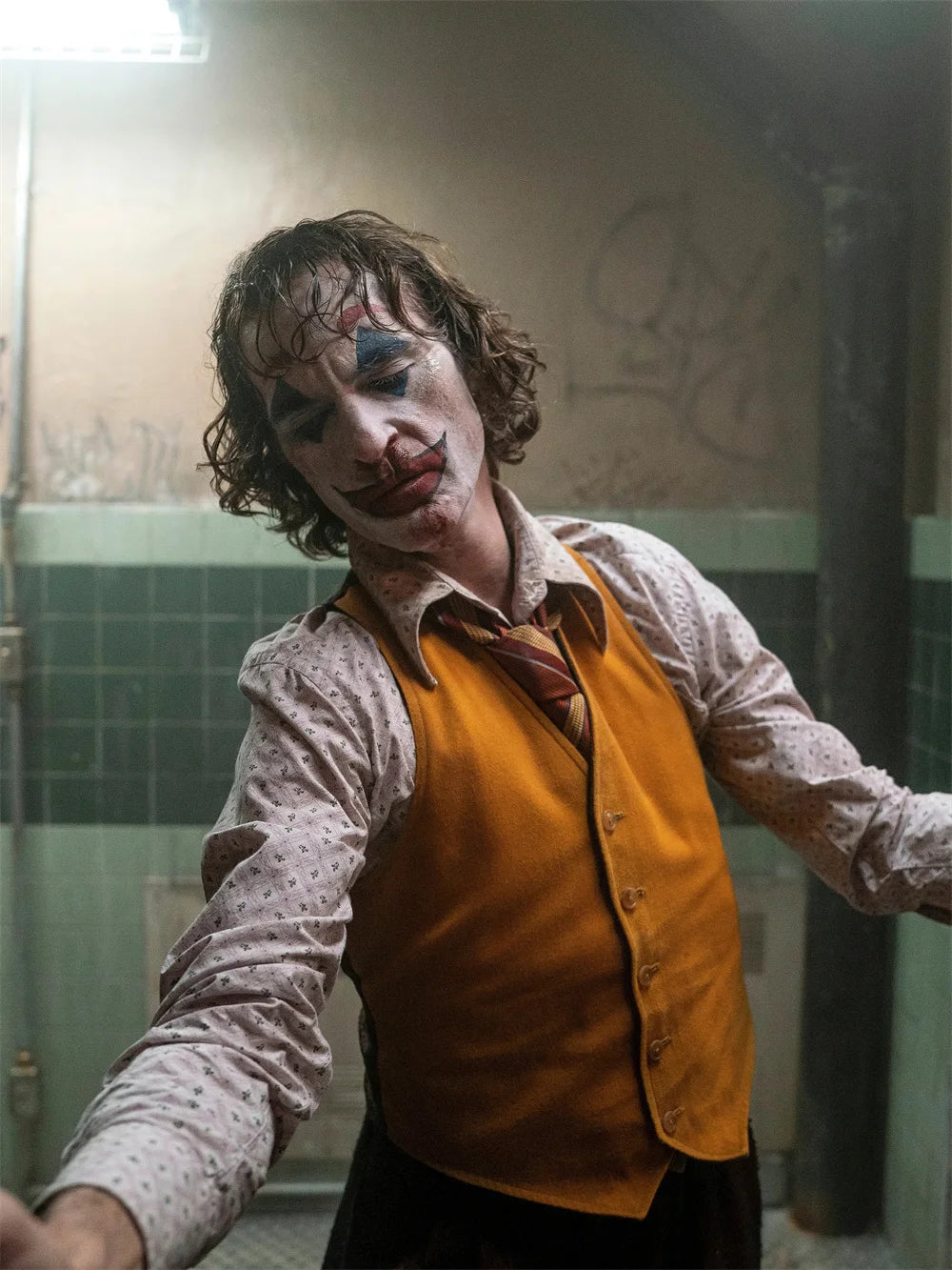 Abstraktes Leinwandgemälde als stilvolle Vintage Wanddekoration