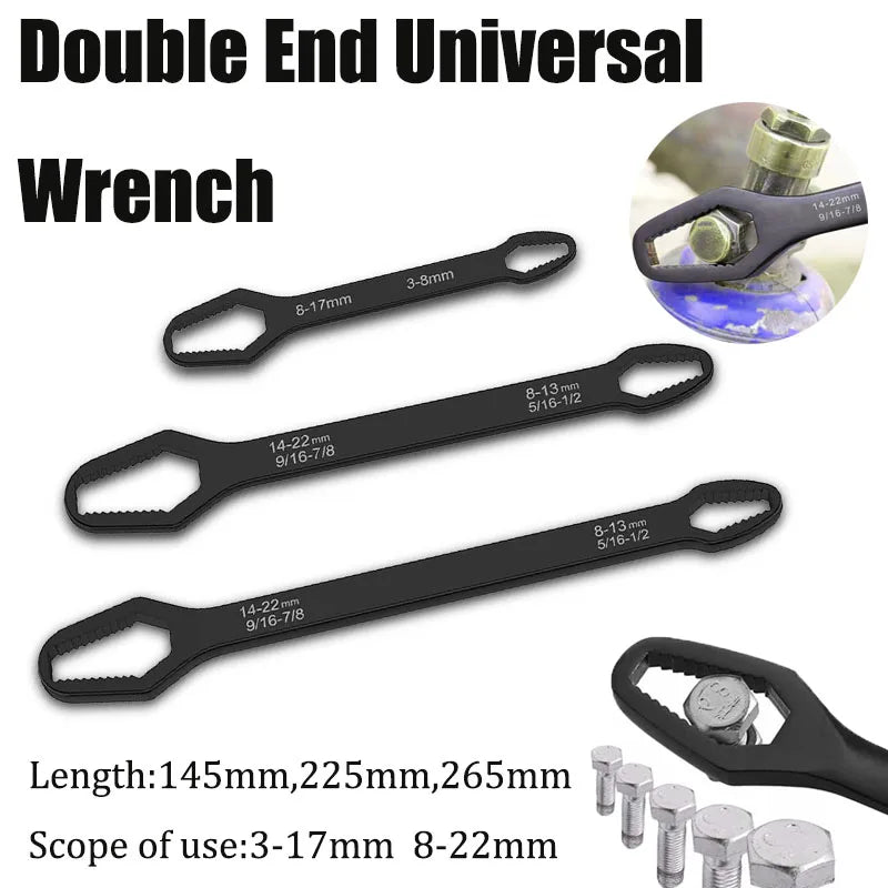 Multifunktionaler Doppelmaulschlüssel mit selbstspannender Funktion