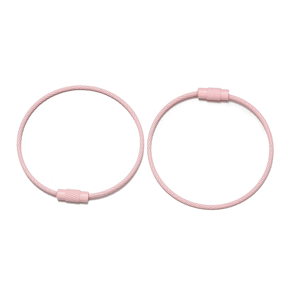 50mm 10er Set Eisen Schlüsselringe Bunte Schlüsselbund Ringe DIY