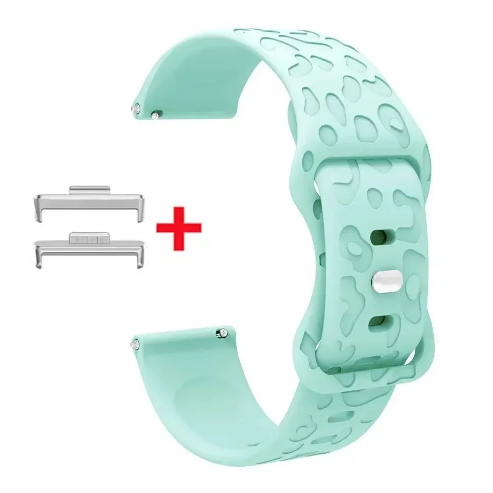 Leopard Print Silikonarmband – stylisch, flexibel - kompatibel mit Huawei Watch Fit 3/4