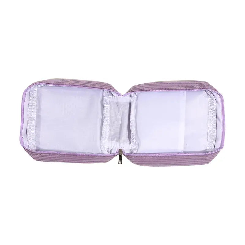 Minimalistische Cord Reise Make Up Tasche mit großer Kapazität