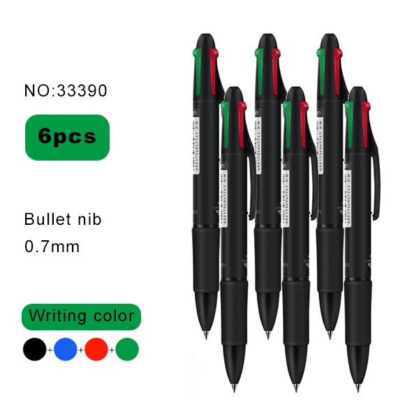 4in1 Kugelschreiber mit 0,7mm Spitze für Schule und Büro